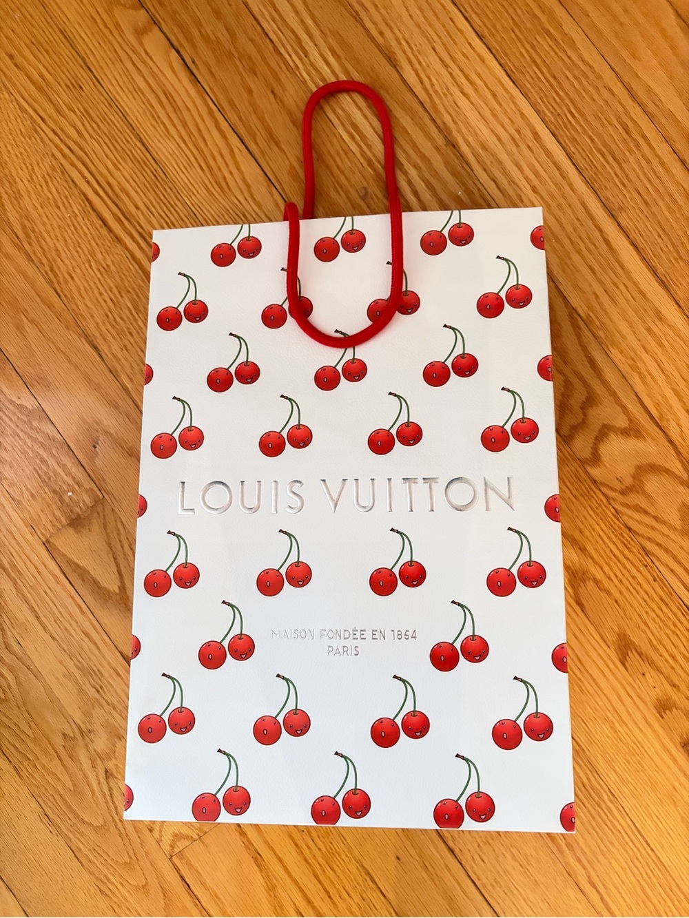 Louis Vuitton x Takashi Murakami Authentic Limited Edition Cherry Shopping Bag